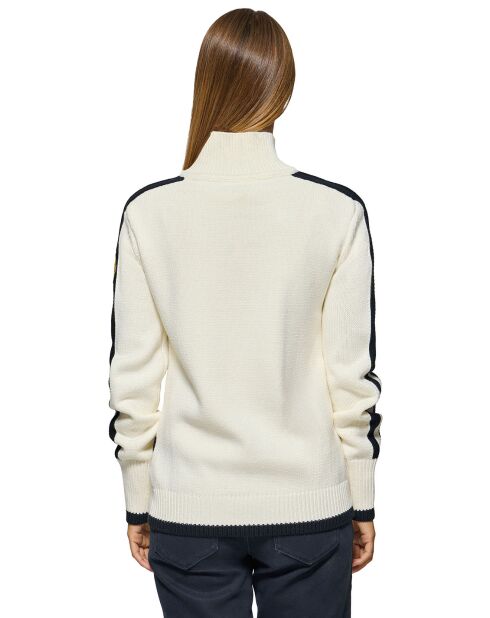 Cardigan Nautic Patch écru