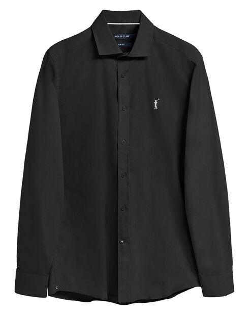 Chemise Rigby Go Slim Poplin noire