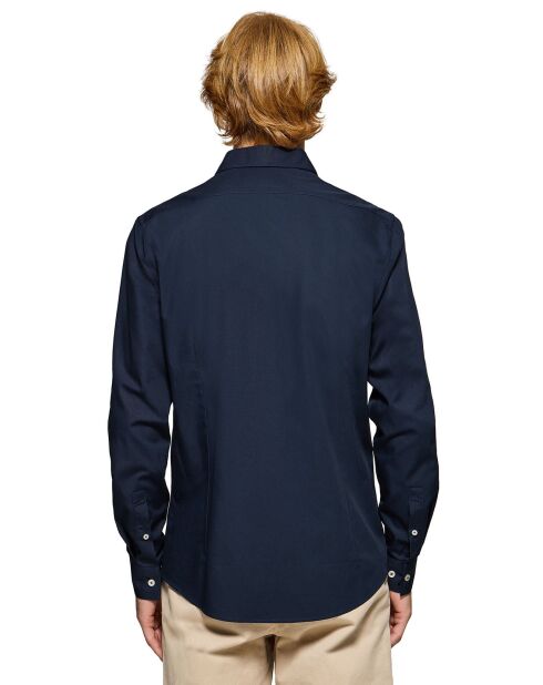 Chemise Block Pc Slim Poplin marine