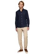 Chemise Block Pc Slim Poplin marine