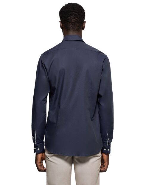 Chemise Cornell marine