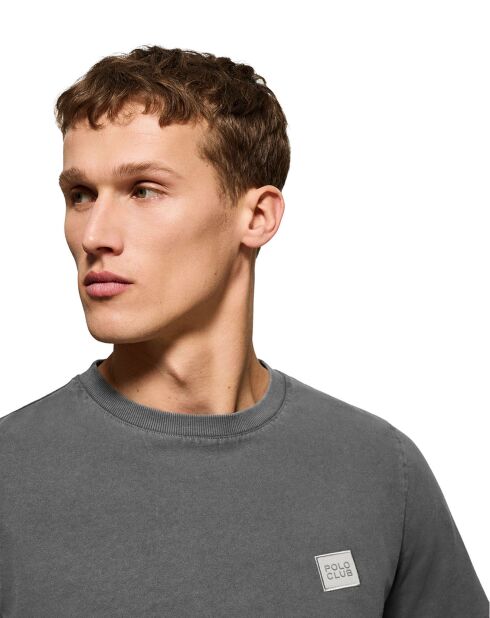 T-Shirt Twill Patch asphalte