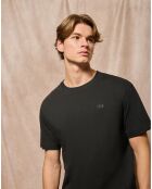 T-Shirt Saul Regular Block Rubber noir