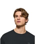 T-Shirt Saul Regular Block Rubber noir