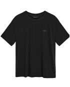 T-Shirt Saul Regular Block Rubber noir
