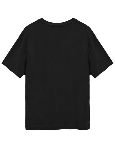 T-Shirt Saul Regular Block Rubber noir