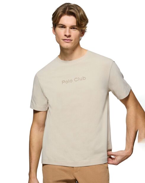 T-Shirt Saul Minimal Combo Rubber Im beige