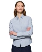 Chemise Rigby Go W Oxford Houndtooth bleue