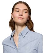 Chemise Rigby Go W Oxford Houndtooth bleue