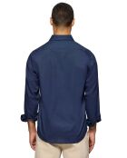 Chemise en Lin mélangé Rigby Go bleu marine
