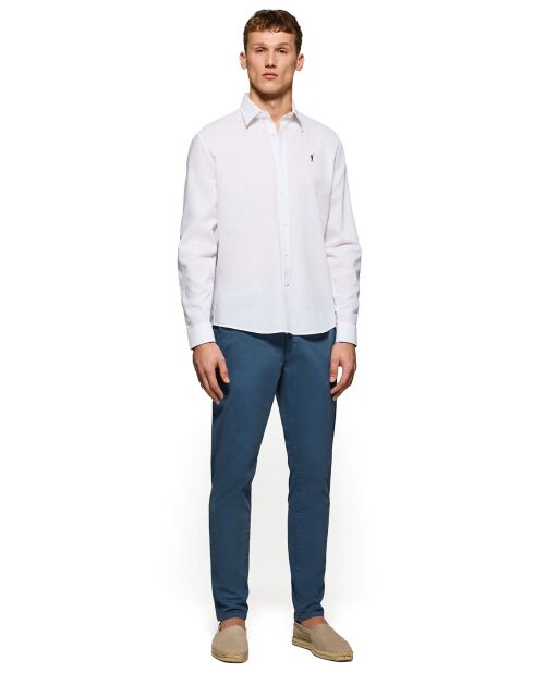 Chemise en Lin mélangé Rigby Go blanche