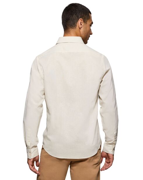 Chemise en Lin mélangé Rigby Go beige
