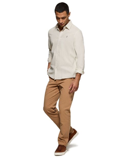 Chemise en Lin mélangé Rigby Go beige