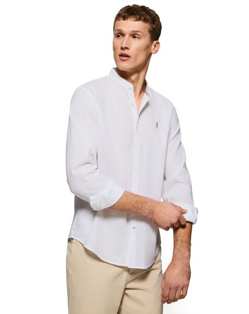 Chemise en Lin mélangé Rigby Go blanche