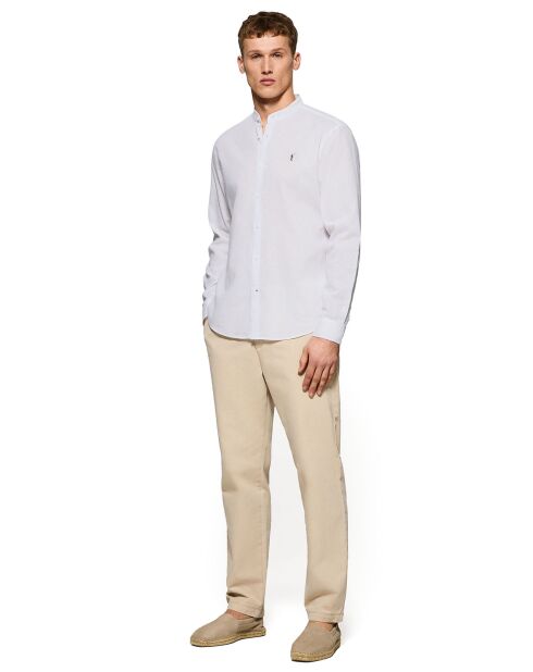 Chemise en Lin mélangé Rigby Go blanche