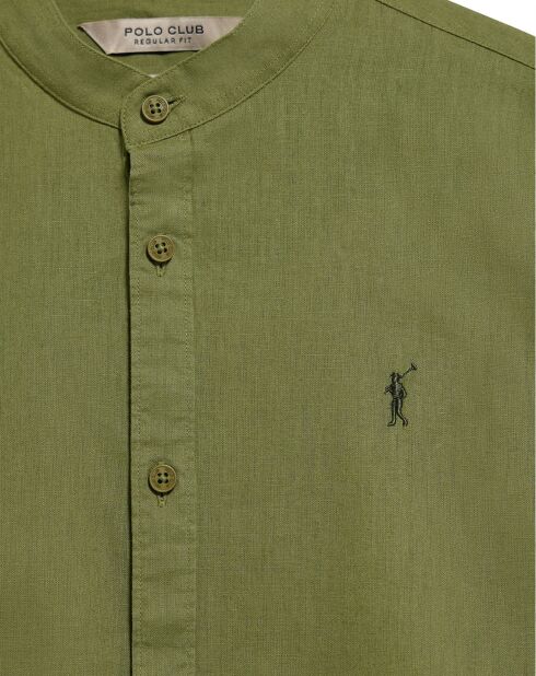 Chemise en Lin mélangé Rigby Go kaki