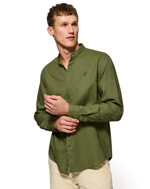 Chemise en Lin mélangé Rigby Go kaki