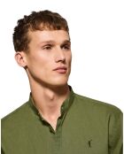 Chemise en Lin mélangé Rigby Go kaki