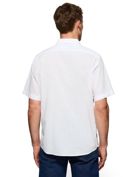 Rigby Go overhemd van witte linnenmix