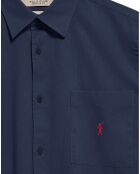 Chemise en Lin mélangé Rigby Go bleu marine