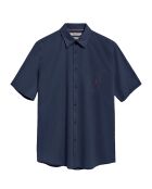 Chemise en Lin mélangé Rigby Go bleu marine