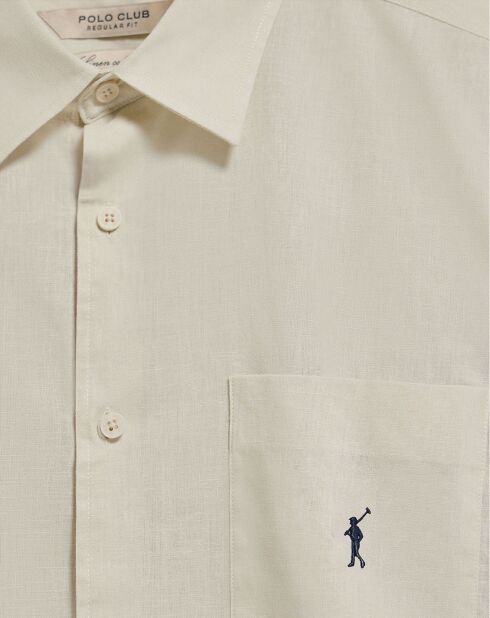 Chemise en Lin mélangé Rigby Go beige