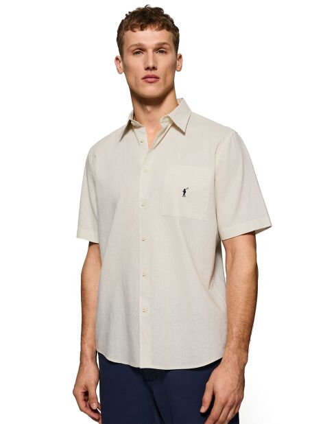 Chemise en Lin mélangé Rigby Go beige