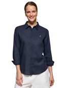 Chemise en Lin mélangé Rigby Go bleu marine