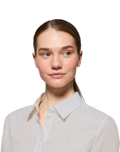 Chemise en Lin mélangé Rigby Go blanche