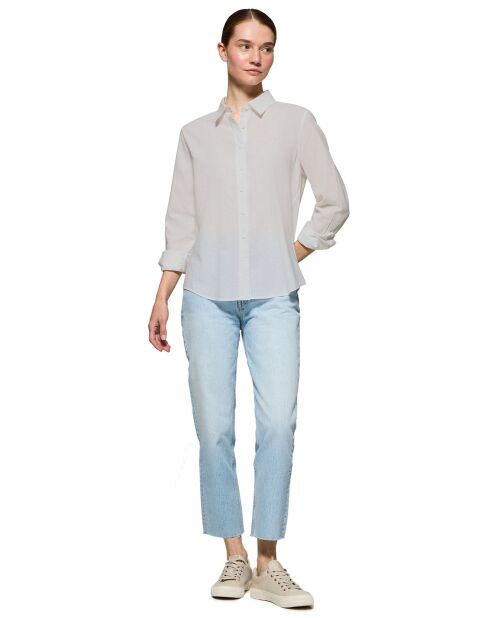 Chemise en Lin mélangé Rigby Go blanche