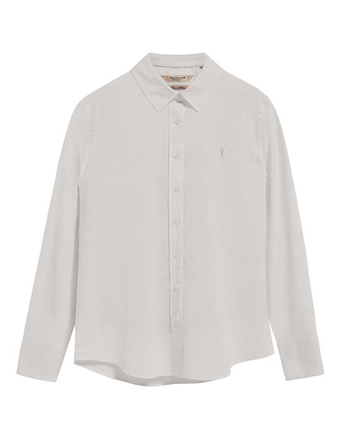 Rigby Go overhemd van witte linnenmix