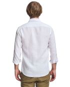 Chemise en Lin mélangé Rigby Best Gd blanche