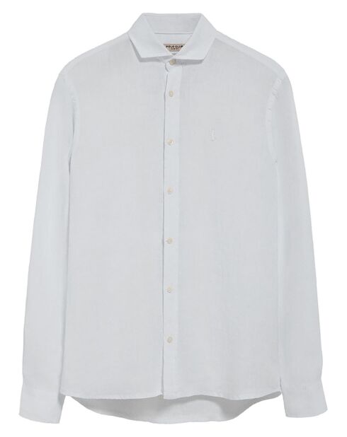 Chemise en Lin mélangé Rigby Best Gd blanche