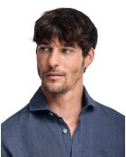 Chemise en Lin mélangé Rigby Best Gd bleu marine