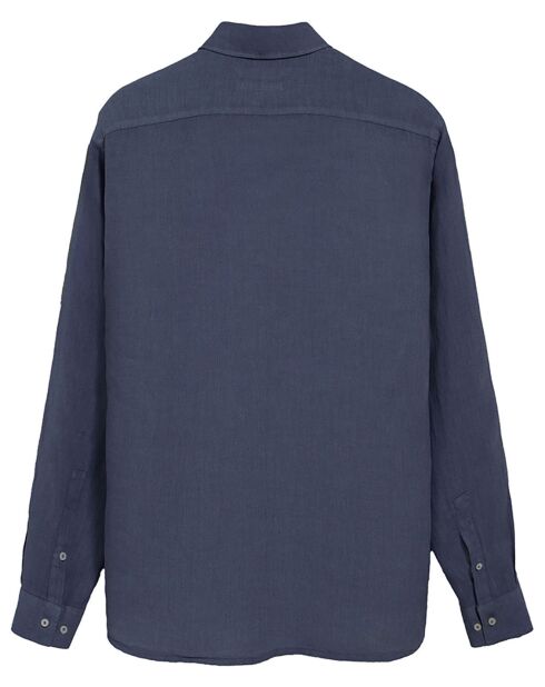 Chemise en Lin mélangé Rigby Best Gd bleu marine