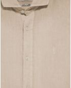 Chemise en Lin mélangé Rigby Best Gd sable