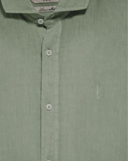 Chemise en Lin mélangé Rigby Best Gd vert militaire