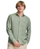 Chemise en Lin mélangé Rigby Best Gd vert militaire