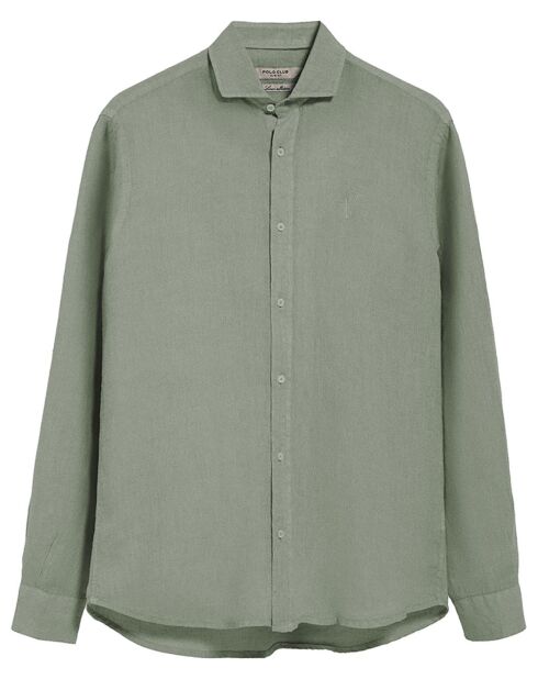 Chemise en Lin mélangé Rigby Best Gd vert militaire