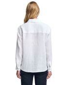 Chemise en Lin mélangé Pc Monogram Gd blanche
