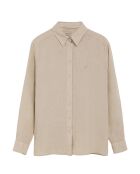 Chemise en Lin mélangé Pc Monogram Gd sable