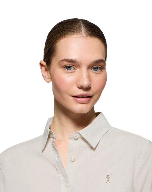 Chemise en Lin mélangé Rigby Go W crème
