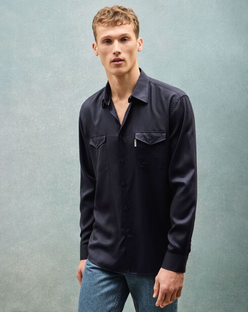 Chemise Franklin marine