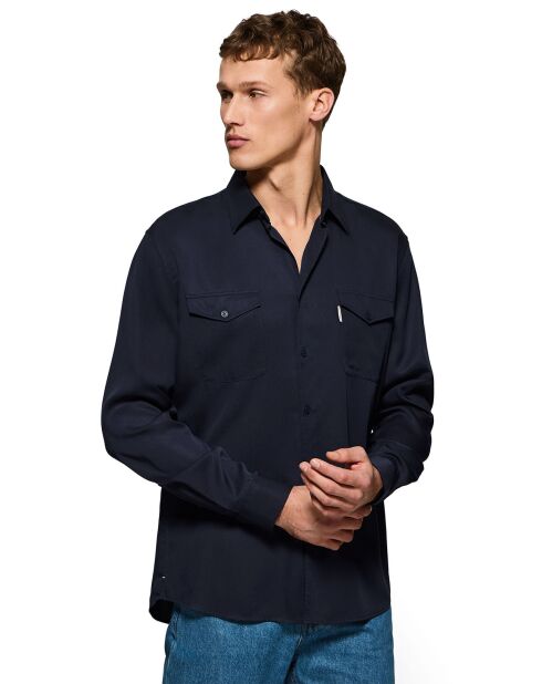 Chemise Franklin marine