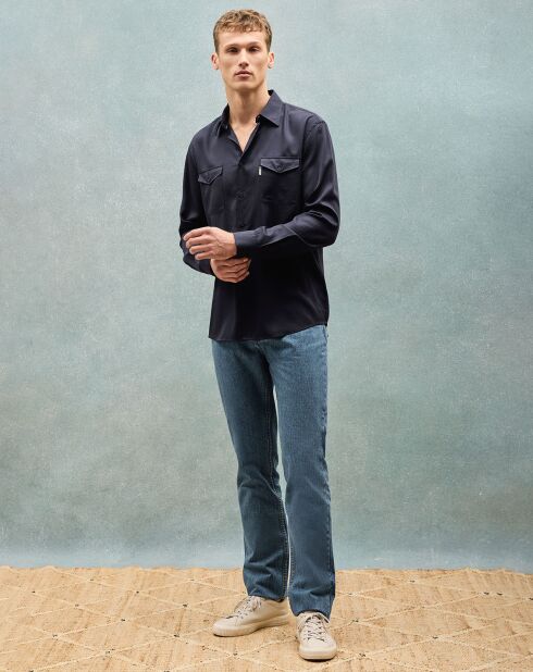 Chemise Franklin marine