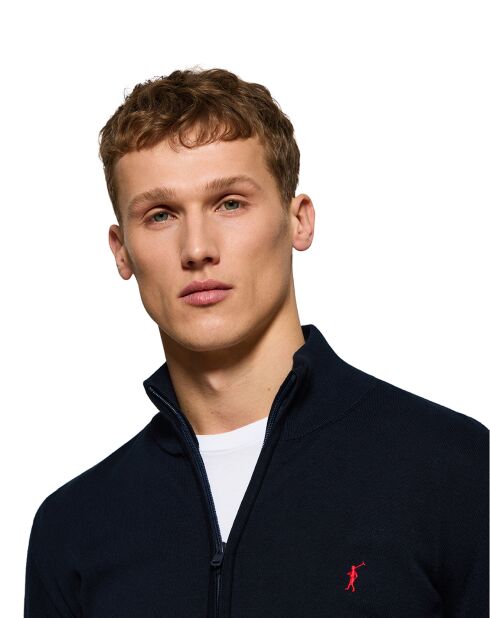 Cardigan Rigby Go Zippered marine