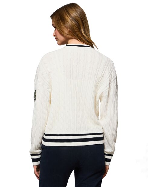 Cardigan Azariel Nautic écru