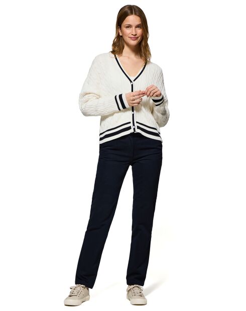 Cardigan Azariel Nautic écru
