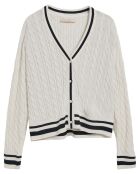 Cardigan Azariel Nautic écru