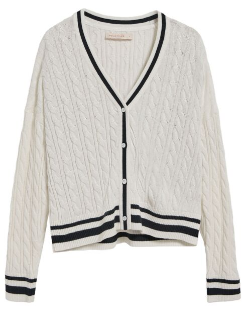Cardigan Azariel Nautic écru